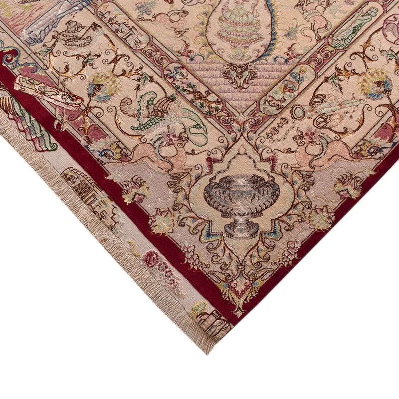 Perserteppich - Täbriz - Royal - 198 x 305 cm - rot
