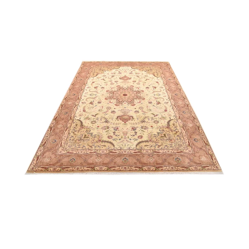 Täbriz - 50 Raj Teppich 200x300cm - Perserteppich - hellbeige