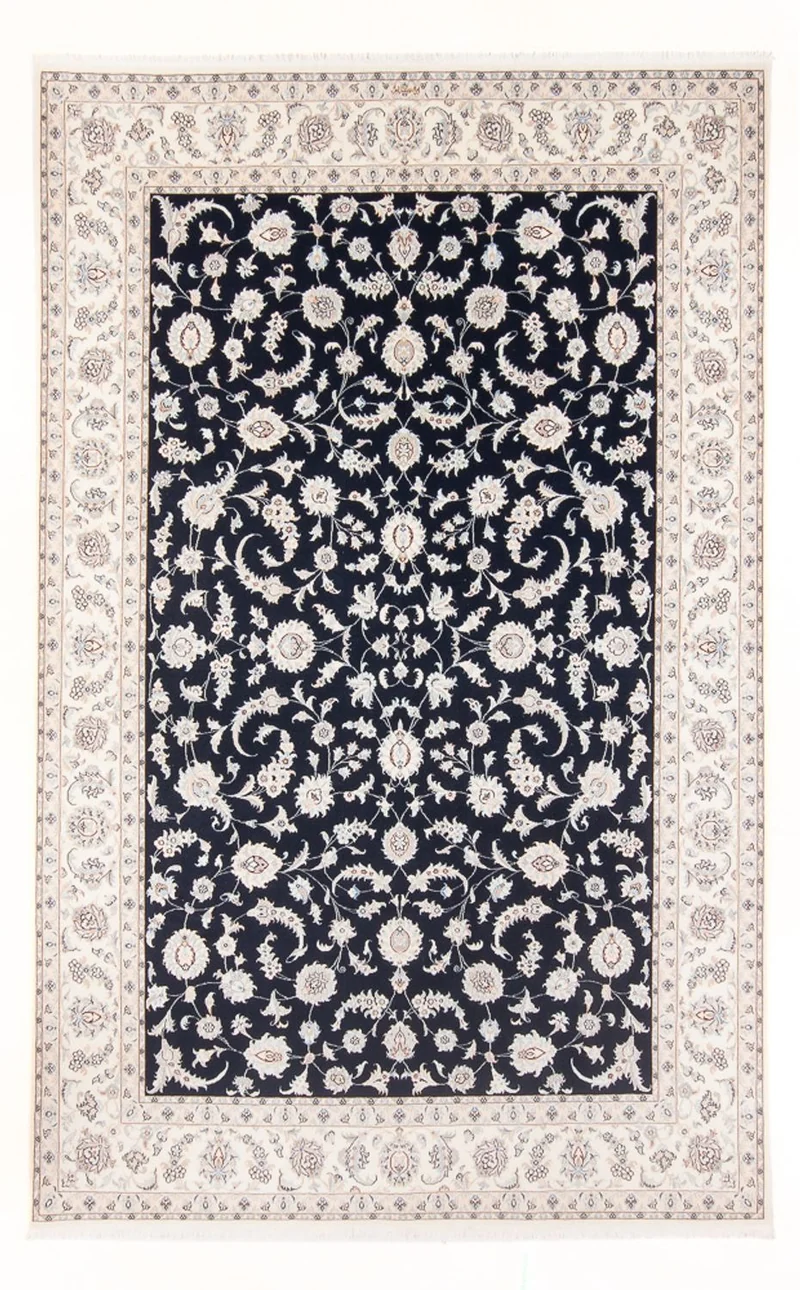 Nain - 6La Teppich 200x297cm - Perserteppich - dunkelblau