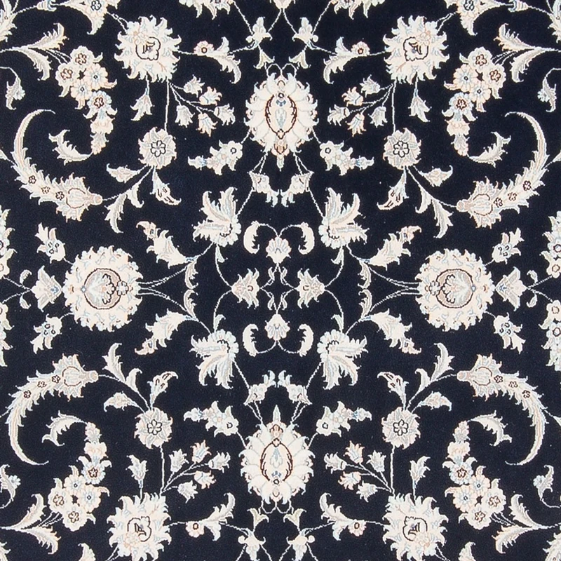 Nain - 6La Teppich 200x297cm - Perserteppich - dunkelblau