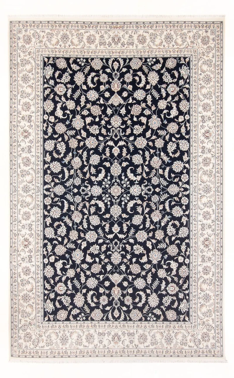 Nain - 6La Teppich 198x298cm - Perserteppich - dunkelblau