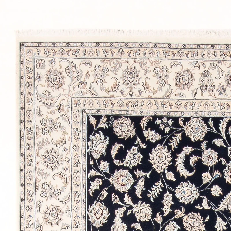 Nain - 6La Teppich 198x298cm - Perserteppich - dunkelblau