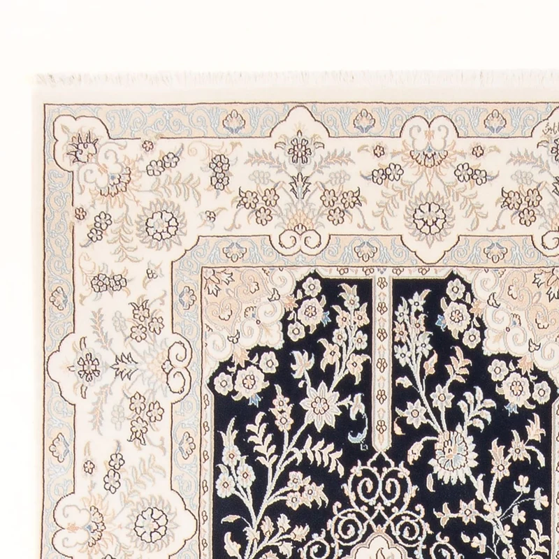 Nain - 6La Teppich 198x298cm - Perserteppich - dunkelblau