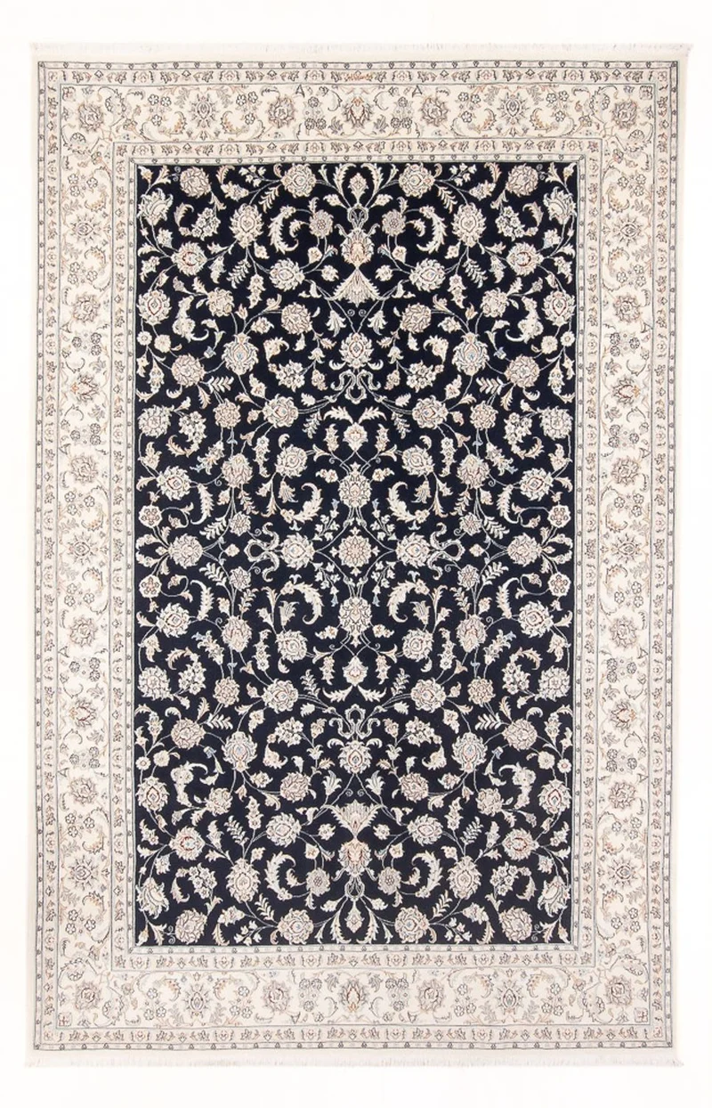 Nain - 6La Teppich 198x298cm - Perserteppich - dunkelblau
