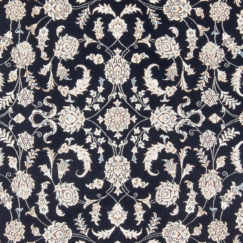 Nain - 6La Teppich 198x298cm - Perserteppich - dunkelblau