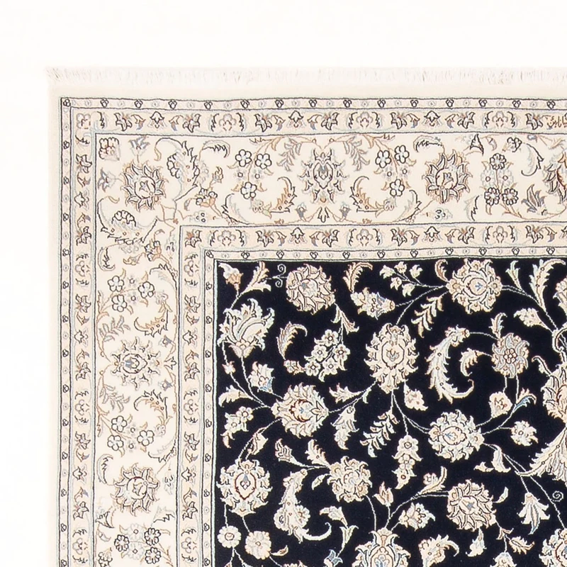 Nain - 6La Teppich 198x298cm - Perserteppich - dunkelblau