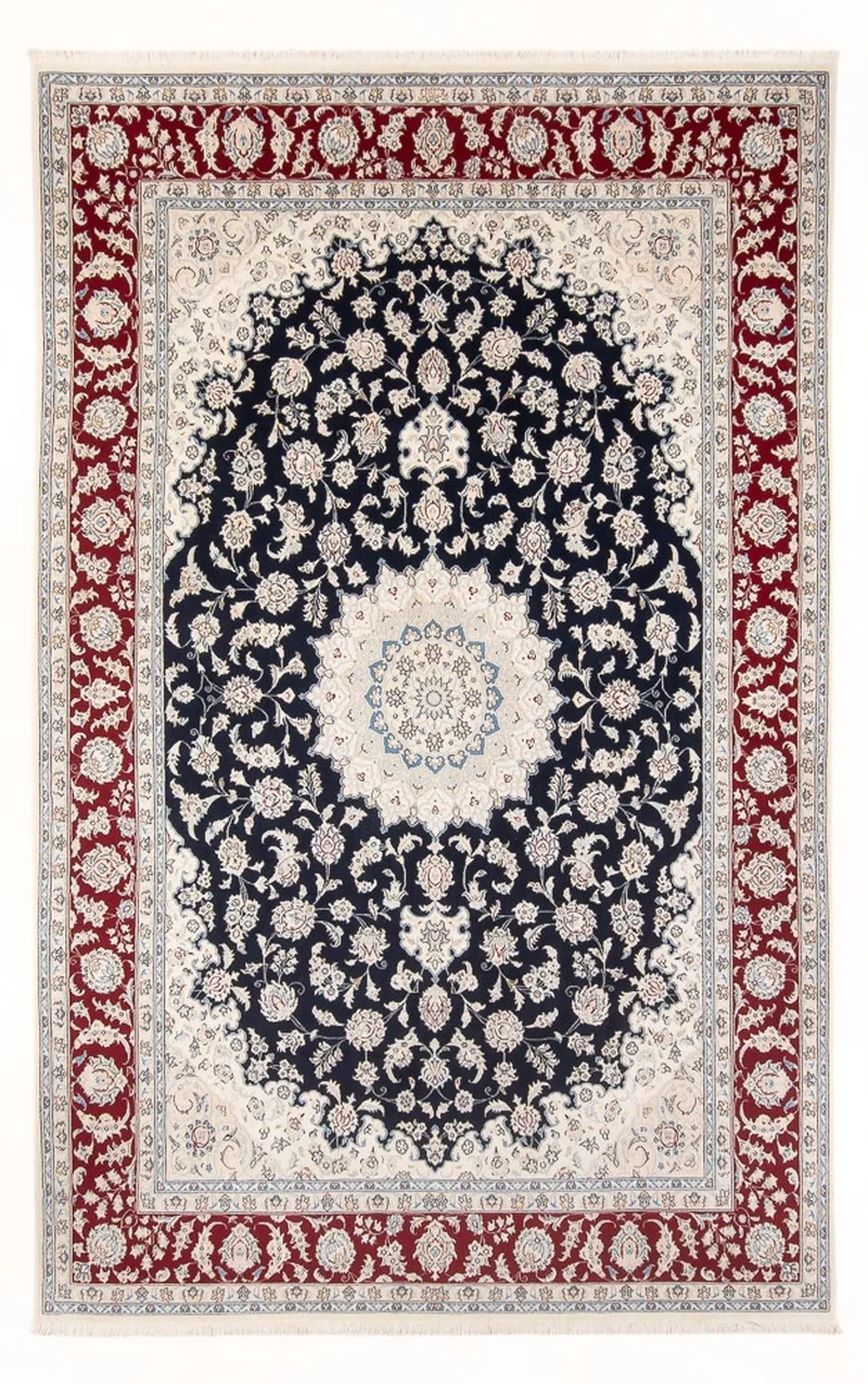 Nain Teppich 198x297cm - Perserteppich - dunkelblau