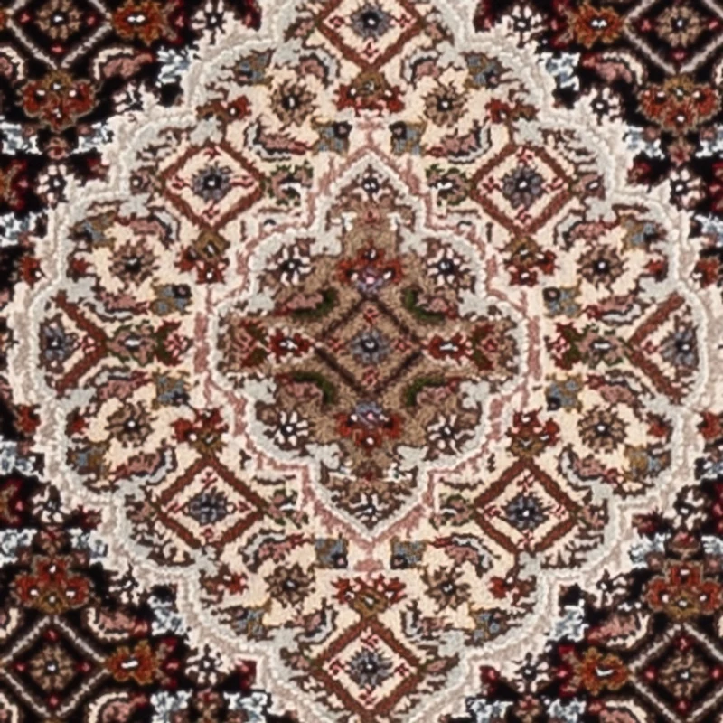 Indo Täbriz Teppich 85x202cm - Orientteppich - dunkelbeige