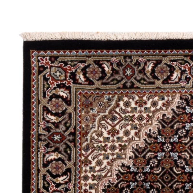Indo Täbriz Teppich 85x202cm - Orientteppich - dunkelbeige