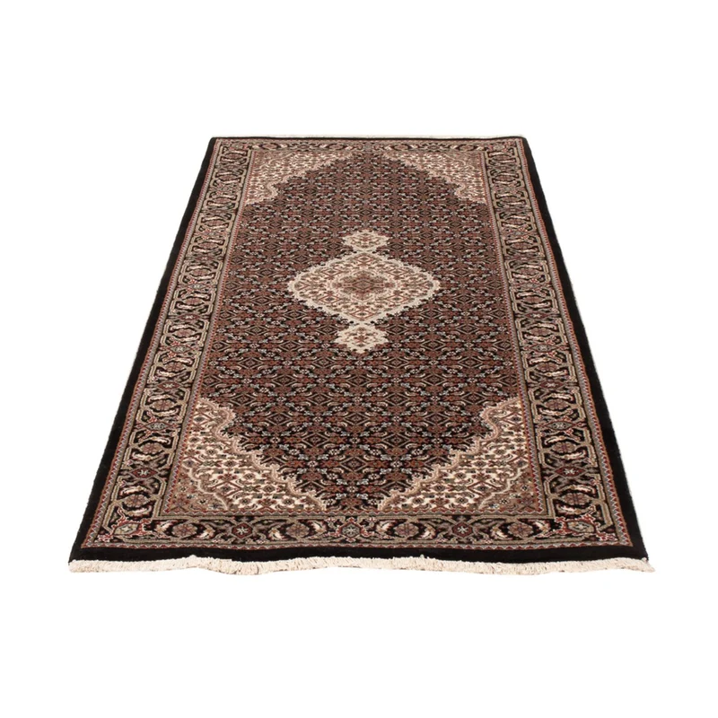 Indo Täbriz Teppich 85x202cm - Orientteppich - dunkelbeige