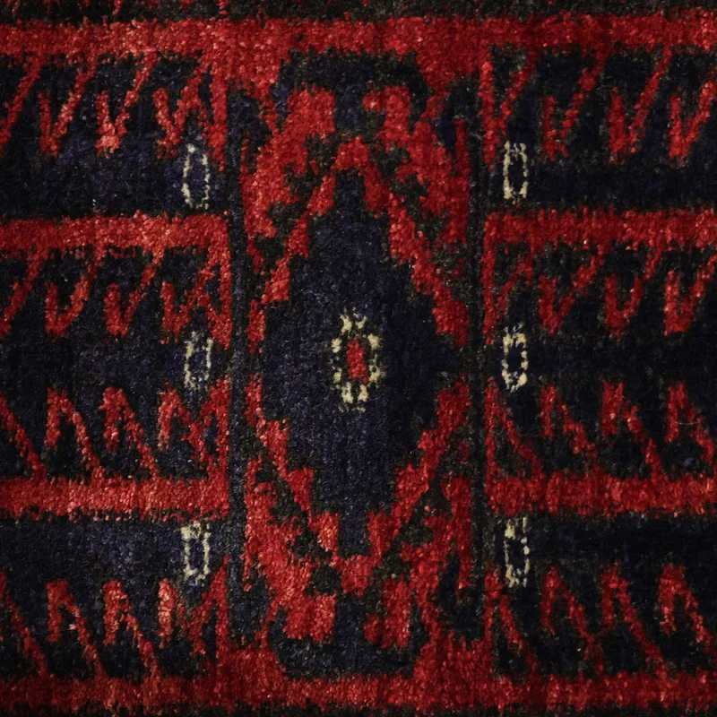 Belutsch Teppich 99x188cm - Orientteppich - dunkelrot