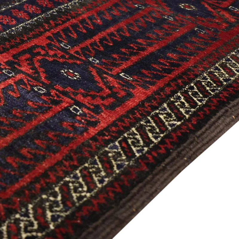 Belutsch Teppich 99x188cm - Orientteppich - dunkelrot