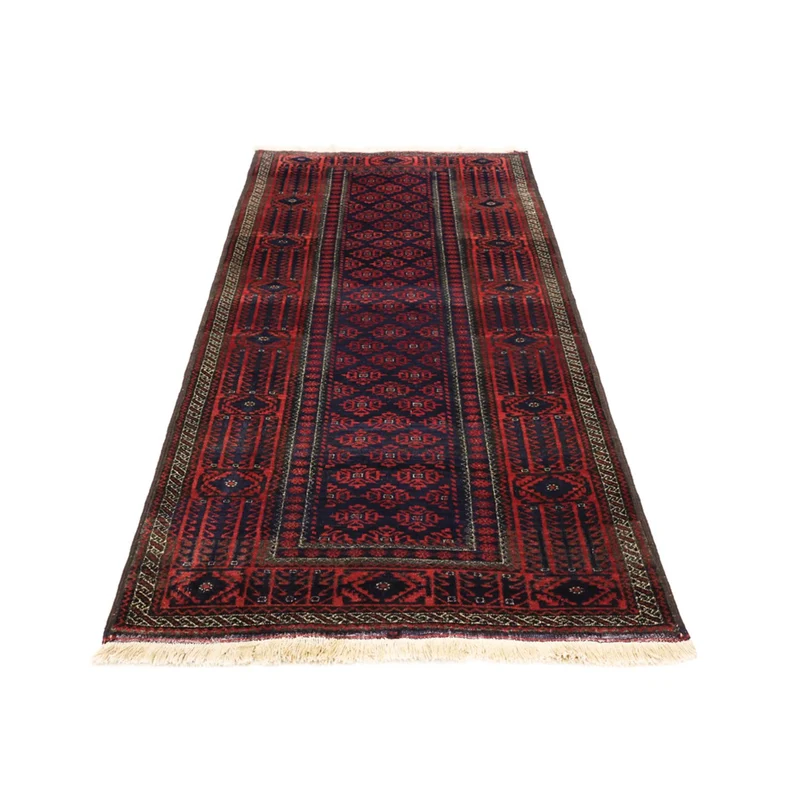 Belutsch Teppich 99x188cm - Orientteppich - dunkelrot