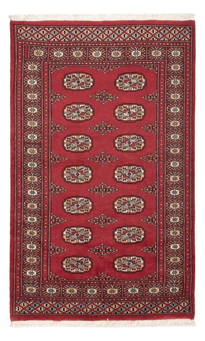 Pakistan Teppich 93x147cm - Orientteppich - rot
