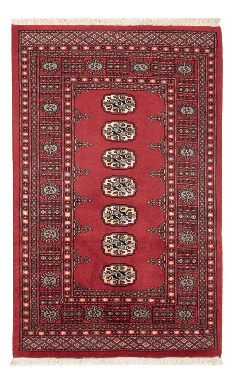 Pakistan Teppich 93x150cm - Orientteppich - rot