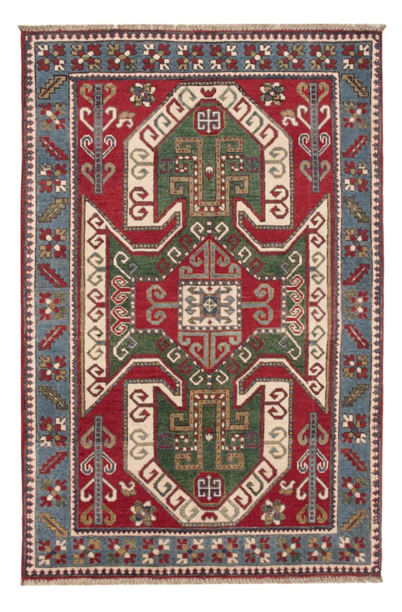 Kazak Teppich 102x155cm - Orientteppich - mehrfarbig
