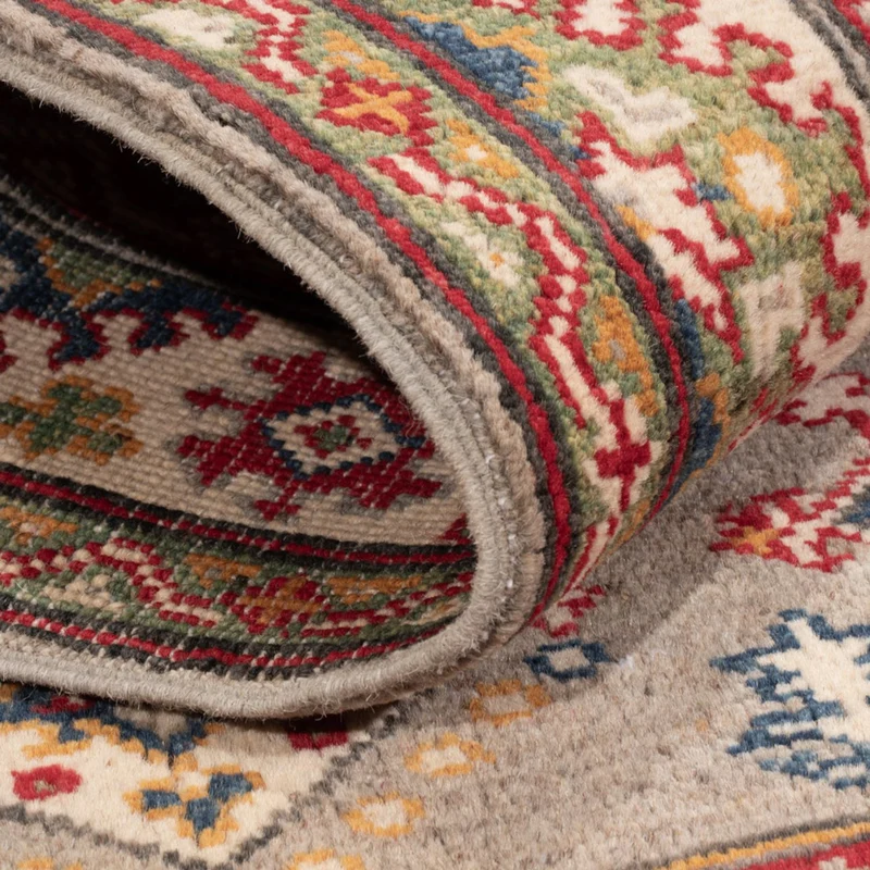 Kazak Teppich 102x154cm - Orientteppich - hellblau