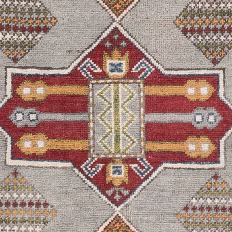 Kazak Teppich 101x149cm - Orientteppich - hellblau