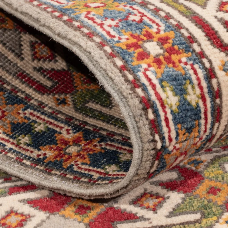 Kazak Teppich 101x149cm - Orientteppich - hellblau