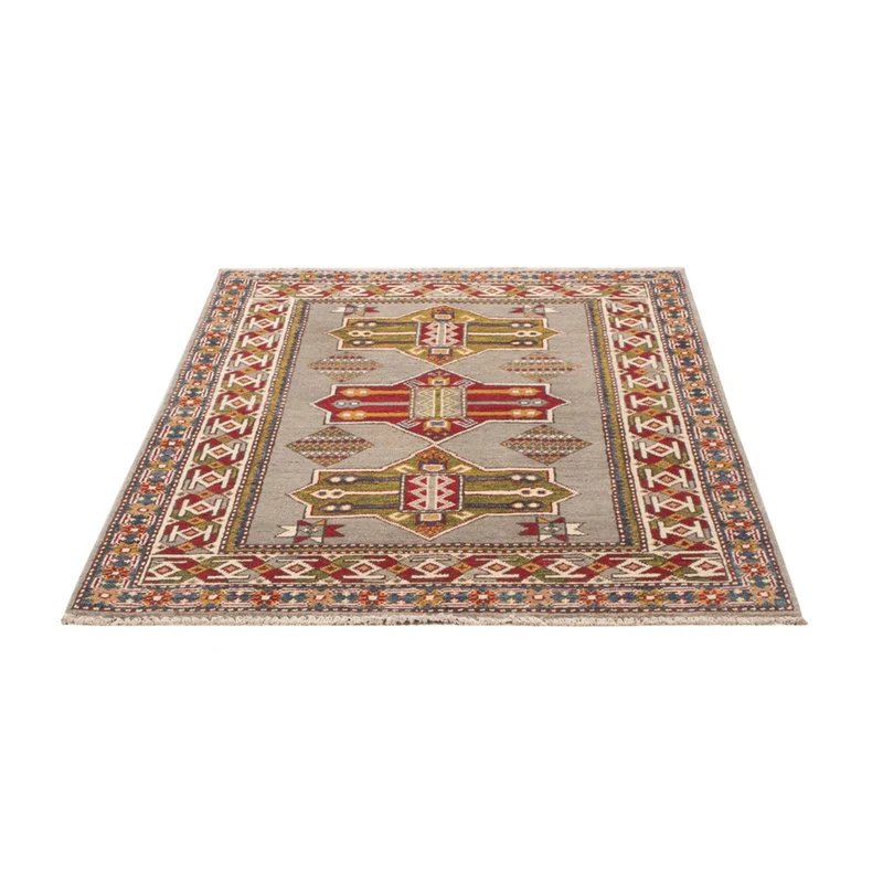 Kazak Teppich 101x149cm - Orientteppich - hellblau