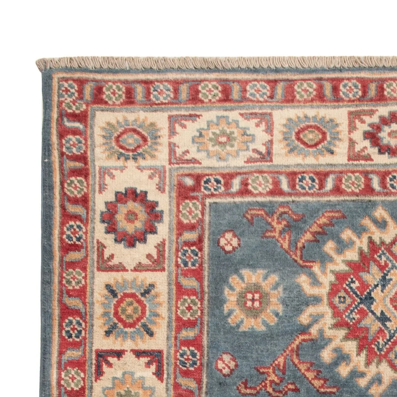 Kazak Teppich 101x154cm - Orientteppich - blau