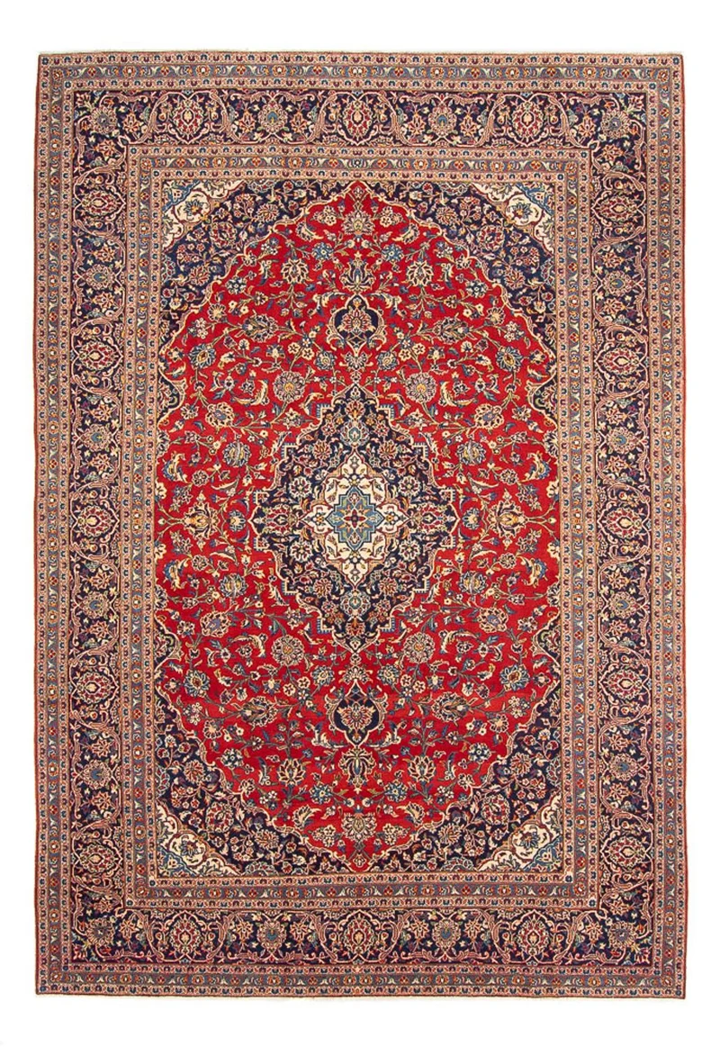 Keshan Teppich 250x353cm - Perserteppich - rot