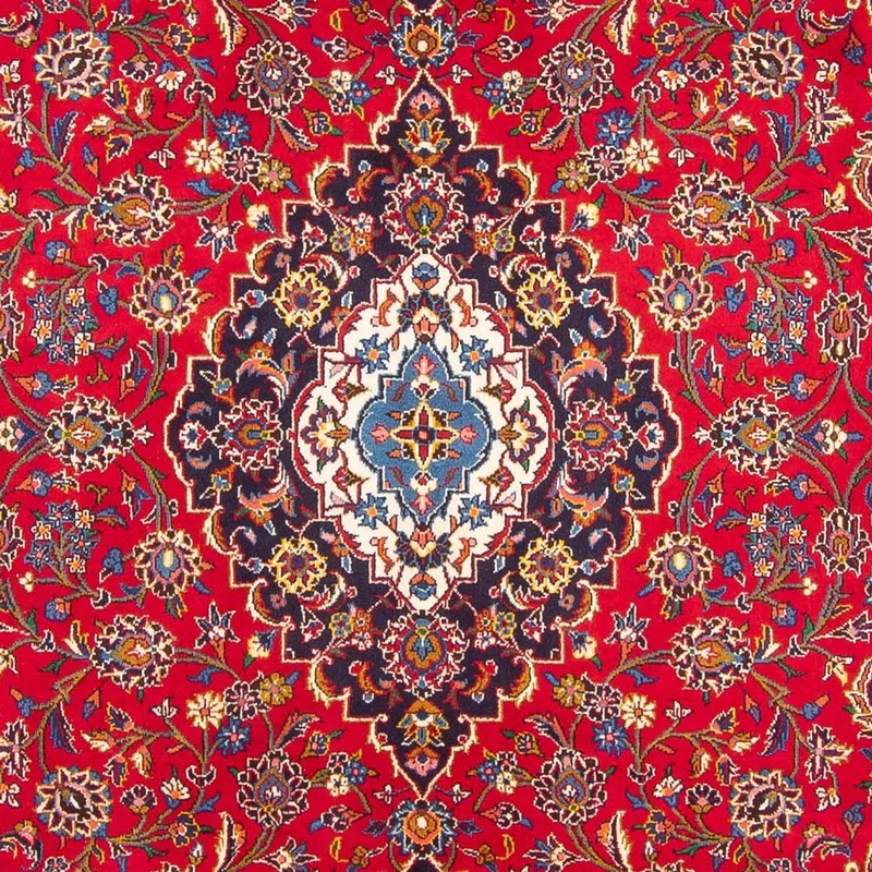 Keshan Teppich 250x353cm - Perserteppich - rot
