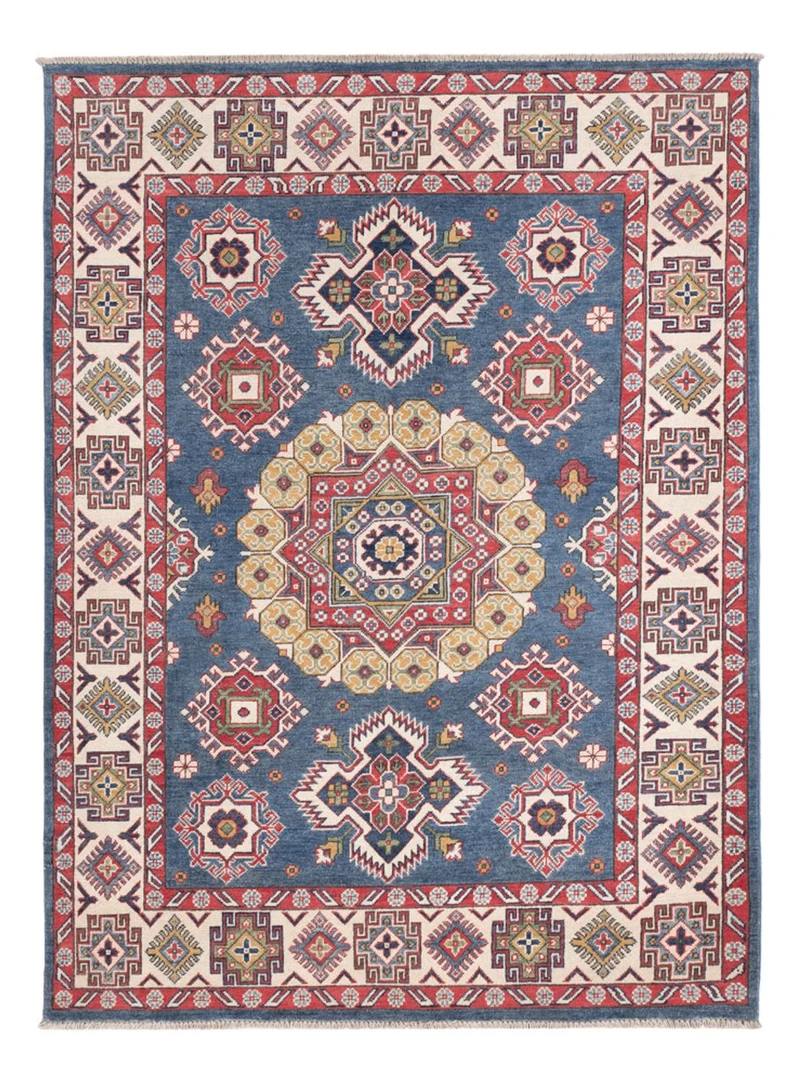 Kazak Teppich 152x205cm - Orientteppich - blau