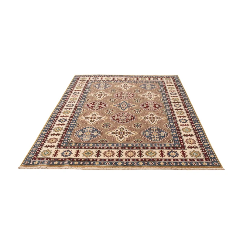 Kazak Teppich 150x212cm - Orientteppich - dunkelbeige