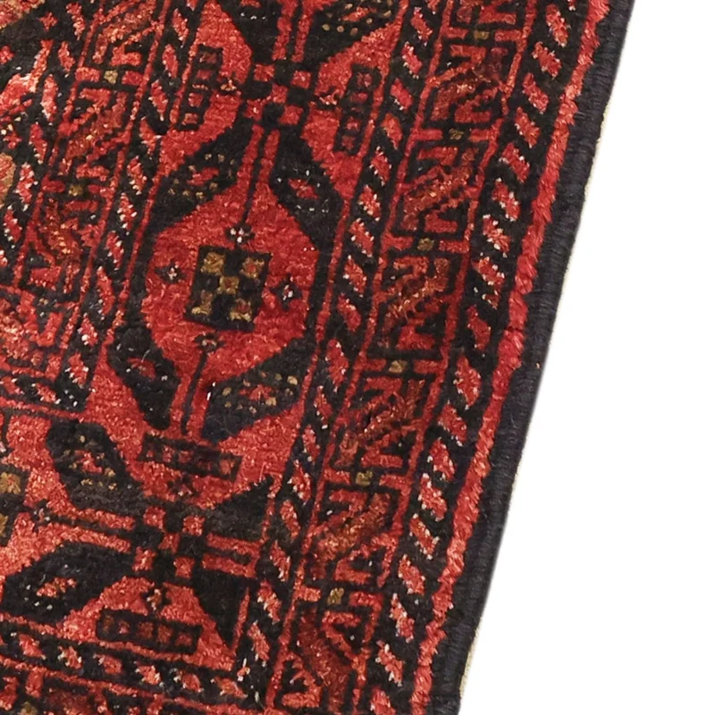 Belutsch Teppich 105x205cm - Orientteppich - dunkelrot