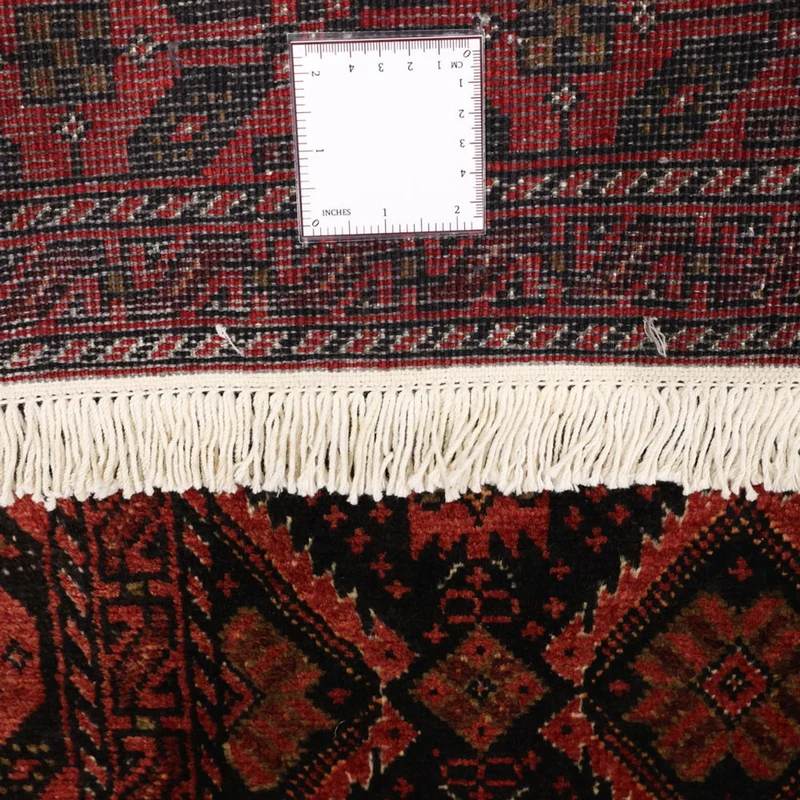 Belutsch Teppich 105x205cm - Orientteppich - dunkelrot