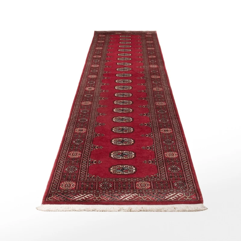 Pakistan Teppich 77x343cm - Orientteppich - rot