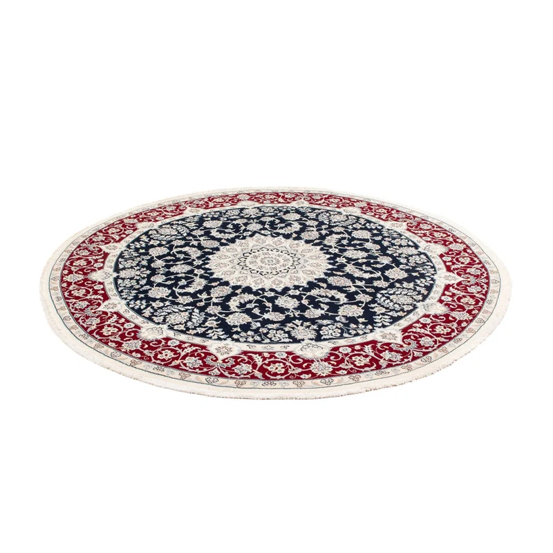Perserteppich - Nain rund - 200 x 200 cm - dunkelblau