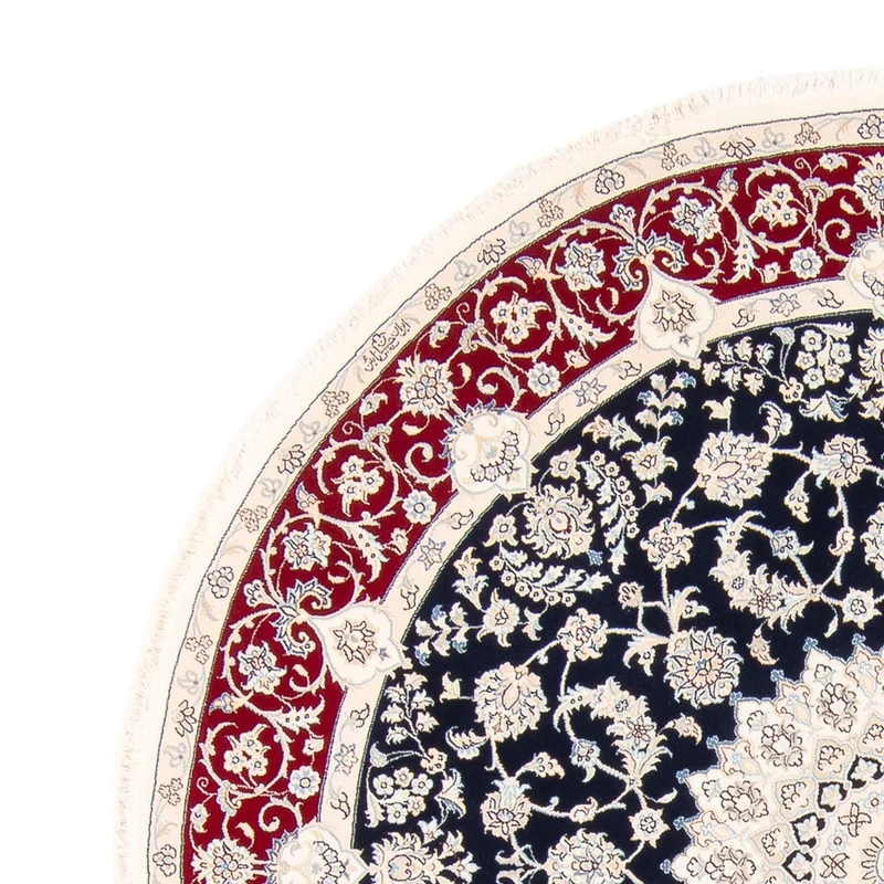 Nain Teppich 200x200cm - Perserteppich - dunkelblau