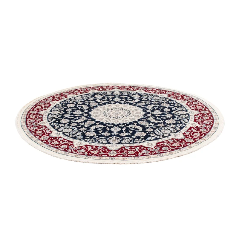 Nain Teppich 200x200cm - Perserteppich - dunkelblau