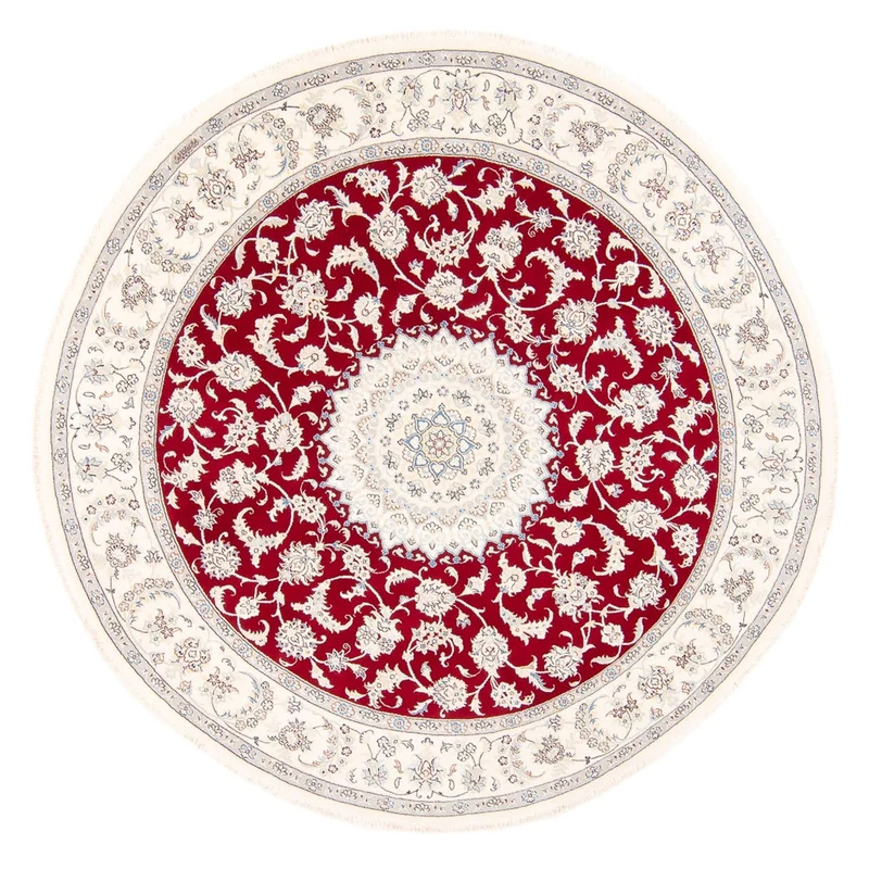 Nain Teppich 200x200cm - Perserteppich - rot