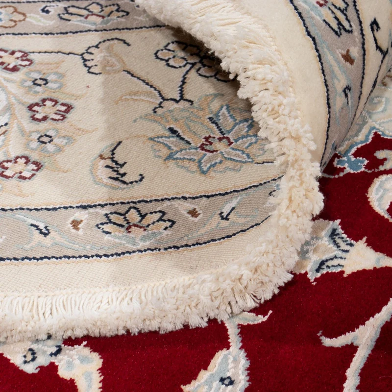 Nain Teppich 200x200cm - Perserteppich - rot