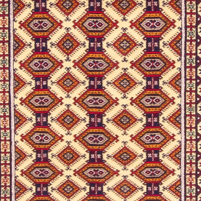 Afghan Teppich 90x390cm - Orientteppich - beige