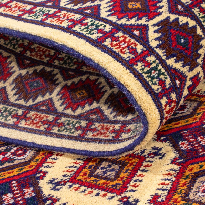 Afghan Teppich 90x390cm - Orientteppich - beige