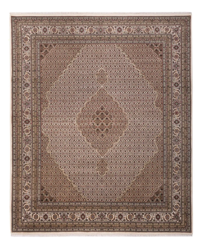 Indo Täbriz Teppich 249x304cm - Orientteppich - dunkelbeige