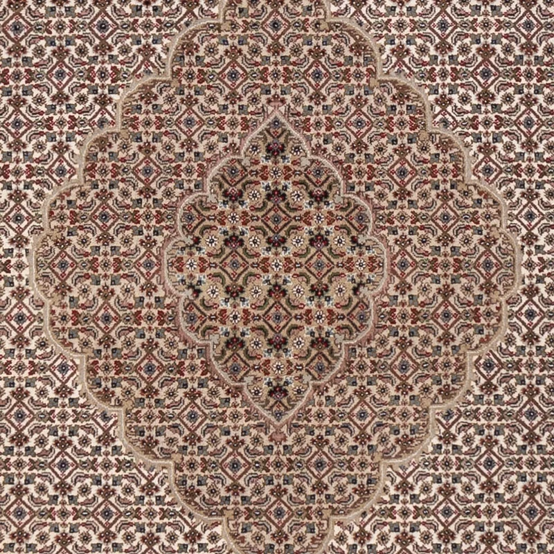 Indo Täbriz Teppich 249x304cm - Orientteppich - dunkelbeige