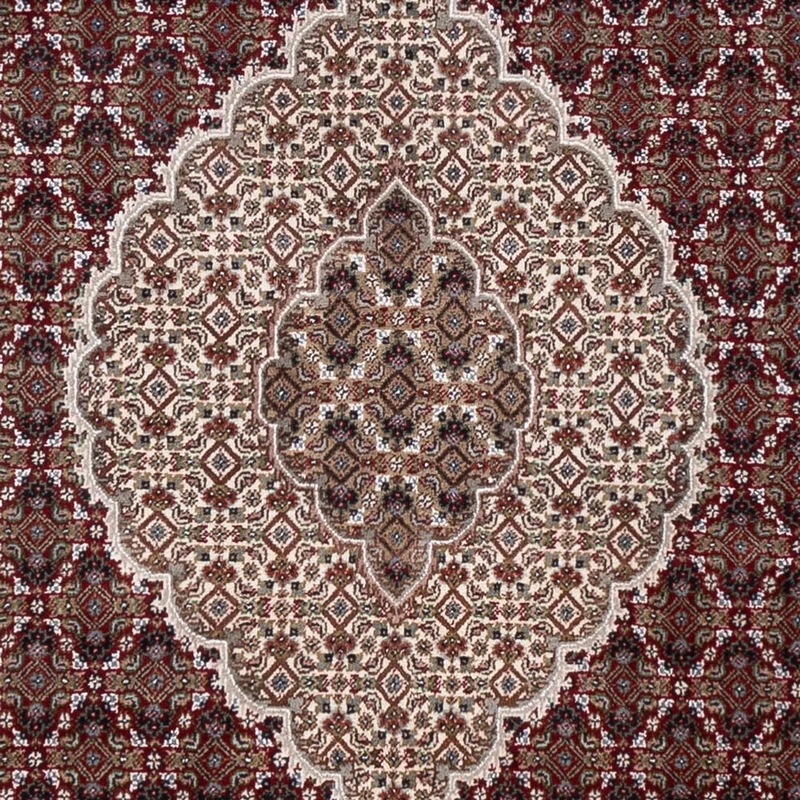 Indo Täbriz Teppich 248x306cm - Orientteppich - dunkelbeige