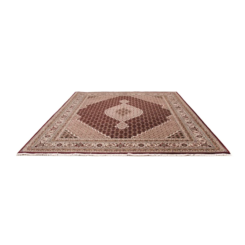 Indo Täbriz Teppich 248x306cm - Orientteppich - dunkelbeige