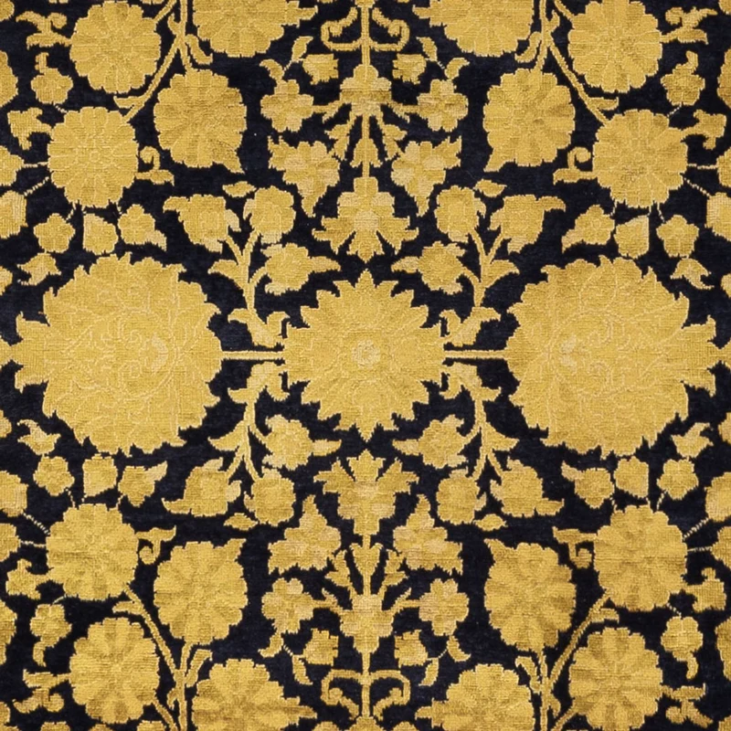 Designer Teppich 242x314cm - gold