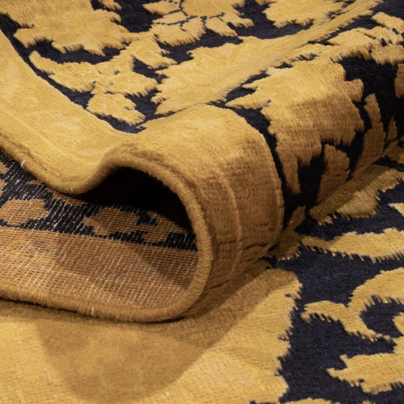 Designer Teppich 242x314cm - gold