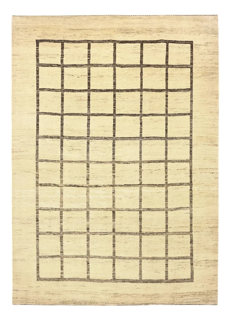 Gabbeh Persisch Teppich 233x325cm - Perserteppich Wollteppich - beige