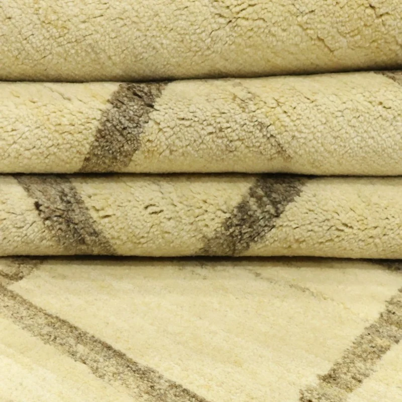 Gabbeh Persisch Teppich 233x325cm - Perserteppich Wollteppich - beige