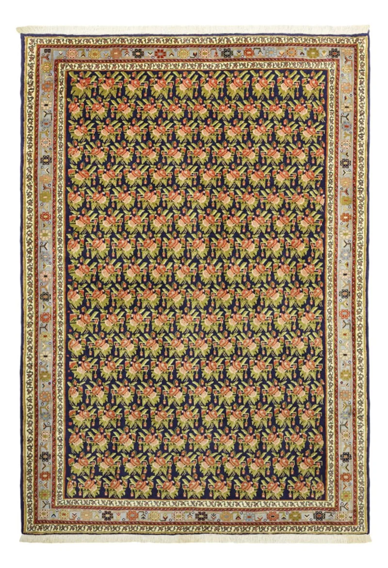 Sharbabak Teppich 148x210cm - Perserteppich - grün