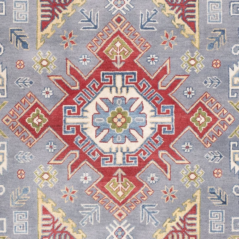 Kazak Teppich 202x302cm - Orientteppich - hellblau