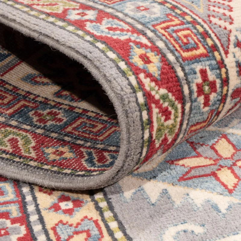 Kazak Teppich 202x302cm - Orientteppich - hellblau